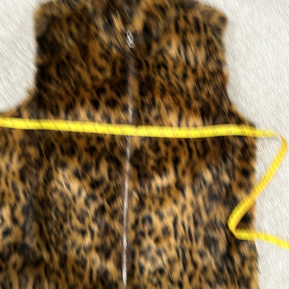 J. Crew Leopard Print Fuzzy Vest - Picture 9 of 14